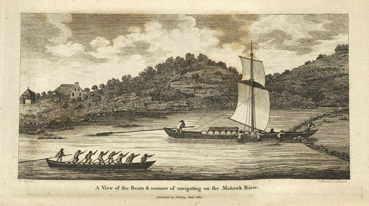 Durham boat on the Mohawk River