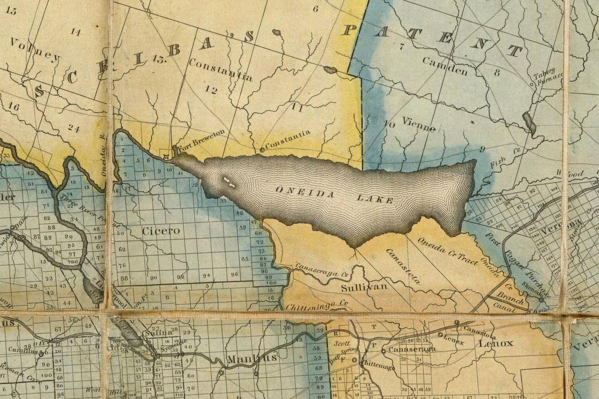 Map of Oneida Lake