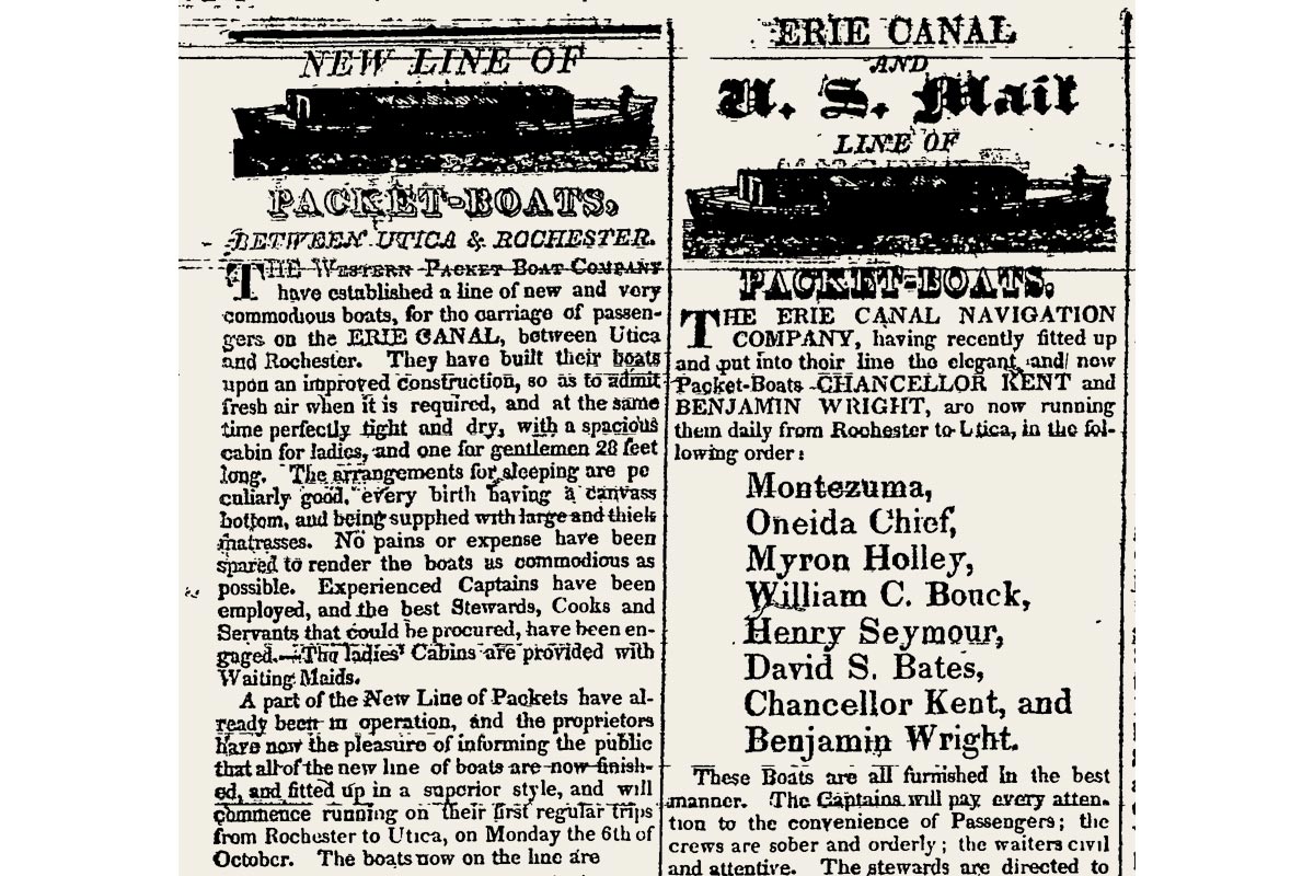 Packet Boat Advertisement