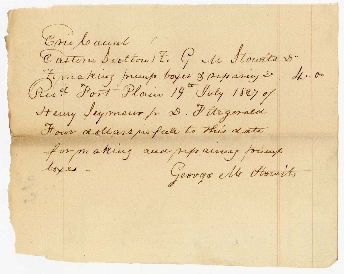 Receipt to George M. Stowits