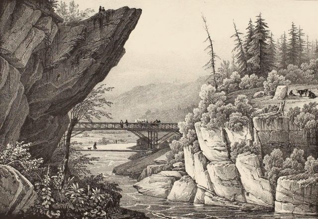Hudson River bridge at Luzerne