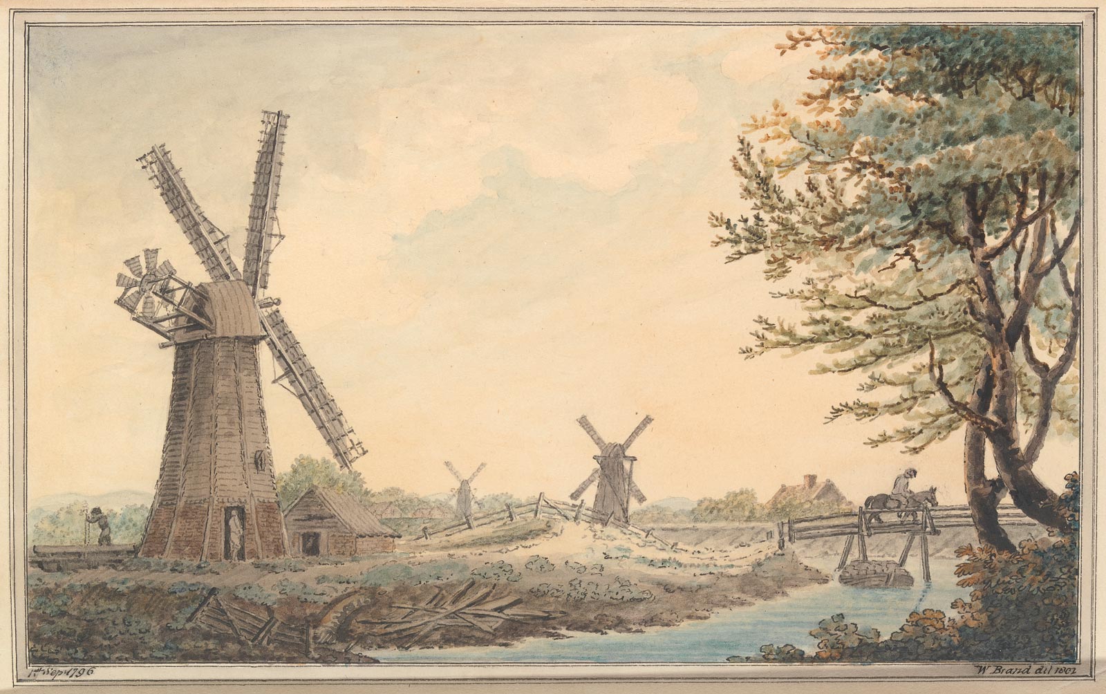 Windmills in Chapel Hill, Lincolnshire.