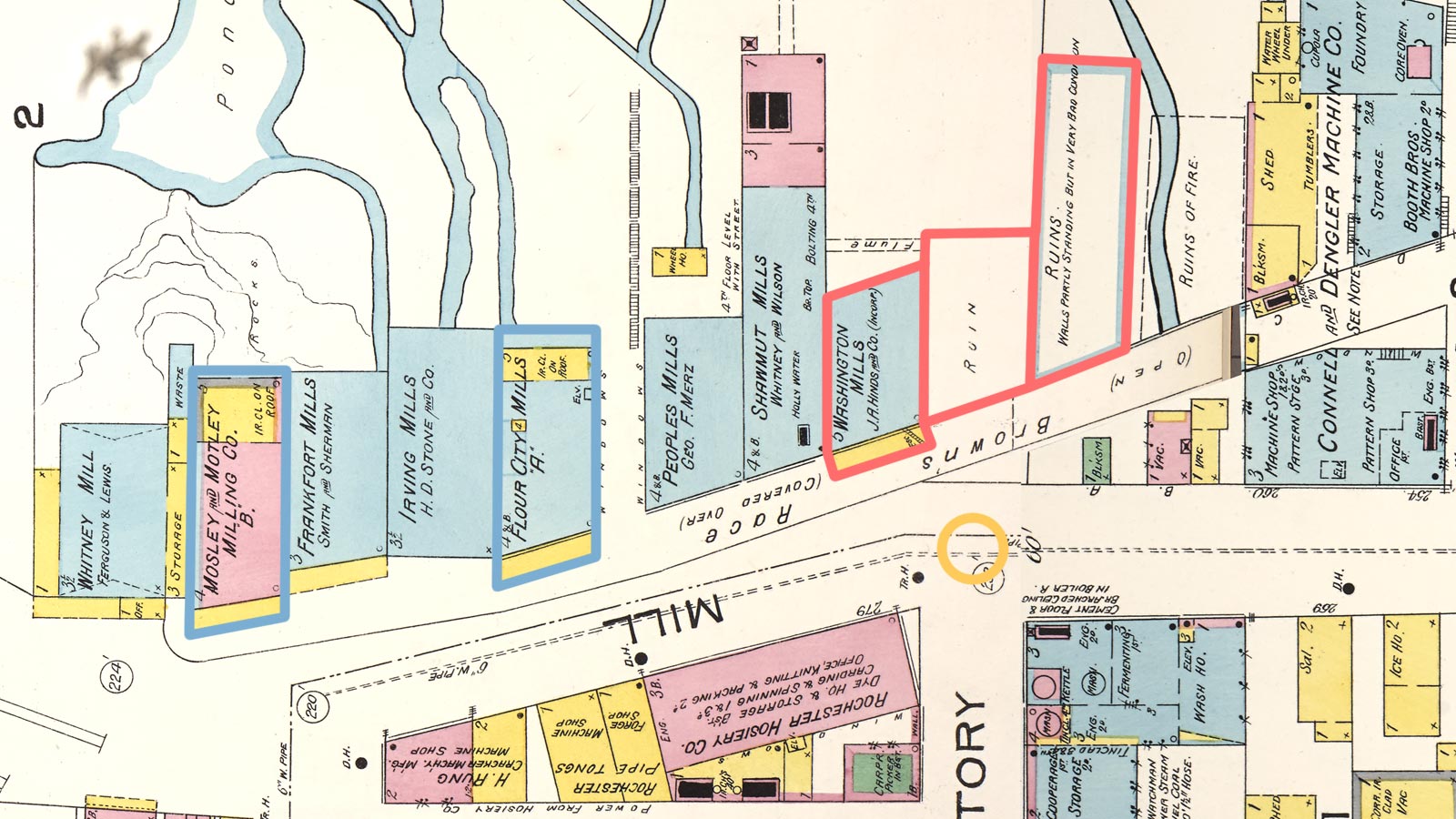 1892 map of Brown's Race